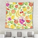 Cute Fruits Pattern Square Tapestry (Large) View2