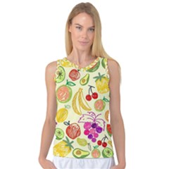 Cute Fruits Pattern Women s Basketball Tank Top