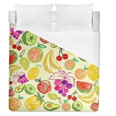 Cute Fruits Pattern Duvet Cover (queen Size)