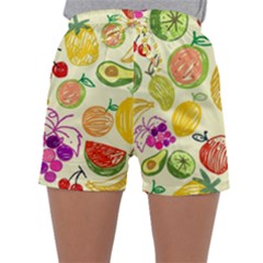 Cute Fruits Pattern Sleepwear Shorts