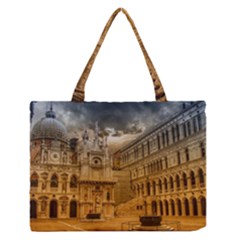 Palace Monument Architecture Zipper Medium Tote Bag by Celenk