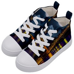 London Skyline England Landmark Kid s Mid-top Canvas Sneakers by Celenk