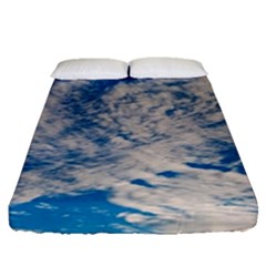 Clouds Sky Scene Fitted Sheet (queen Size) by Celenk