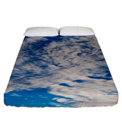 Clouds Sky Scene Fitted Sheet (king Size) by Celenk