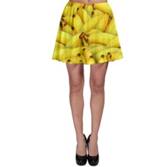 Yellow Banana Fruit Vegetarian Natural Skater Skirt by Celenk