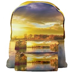 Landscape Lake Sun Sky Nature Giant Full Print Backpack by Celenk