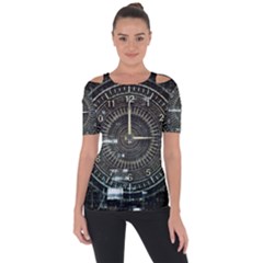 Time Machine Science Fiction Future Short Sleeve Top by Celenk