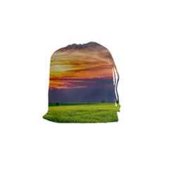 Countryside Landscape Nature Rural Drawstring Pouches (small) 