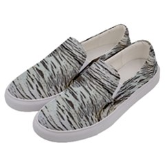 Wood Knot Fabric Texture Pattern Rough Men s Canvas Slip Ons by Celenk