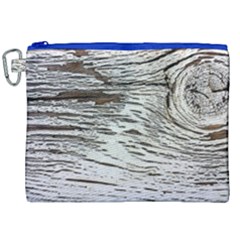 Wood Knot Fabric Texture Pattern Rough Canvas Cosmetic Bag (xxl) by Celenk