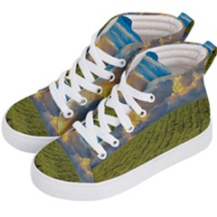 Sunrise Hills Landscape Nature Sky Kid s Hi-top Skate Sneakers