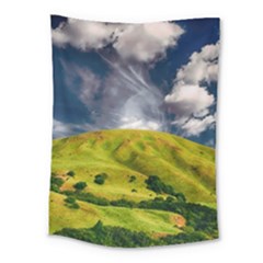 Hill Countryside Landscape Nature Medium Tapestry by Celenk