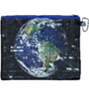 Earth Internet Globalisation Canvas Cosmetic Bag (XXXL) View2