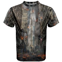 Destruction War Conflict Death Men s Cotton Tee by Celenk