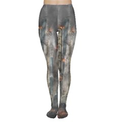 Destruction War Conflict Death Women s Tights