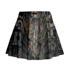 Destruction War Conflict Death Mini Flare Skirt by Celenk