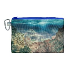 Canyon Mountain Landscape Nature Canvas Cosmetic Bag (large) by Celenk