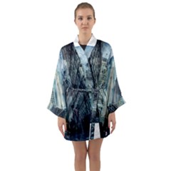 Storm Damage Disaster Weather Long Sleeve Kimono Robe by Celenk