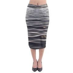 Texture Background Water Midi Pencil Skirt by Celenk