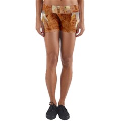 Canyon Desert Landscape Scenic Yoga Shorts by Celenk