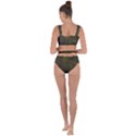 Green Background Texture Grunge Bandaged Up Bikini Set  View2