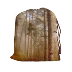 Forest Trees Wood Branc Drawstring Pouches (xxl) by Celenk