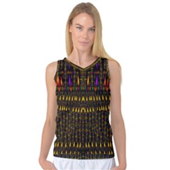 Hot As Candles And Fireworks In Warm Flames Women s Basketball Tank Top by pepitasart