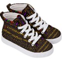 Hot As Candles And Fireworks In Warm Flames Kid s Hi-Top Skate Sneakers View3