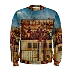 Ruin Abandoned Building Urban Men s Sweatshirt by Celenk