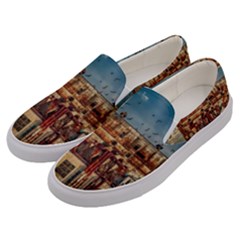 Ruin Abandoned Building Urban Men s Canvas Slip Ons