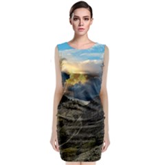 Landscape Clouds Scenic Scenery Classic Sleeveless Midi Dress by Celenk