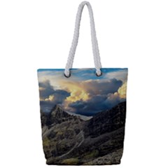 Landscape Clouds Scenic Scenery Full Print Rope Handle Tote (small)