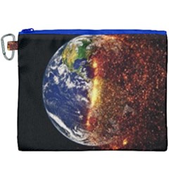 Climate Change Global Warming Canvas Cosmetic Bag (xxxl)