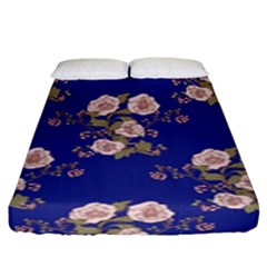Ndigo Bedding Floral Fitted Sheet (king Size) by Celenk