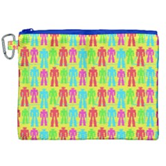 Colorful Robots Canvas Cosmetic Bag (xxl)