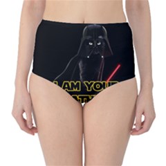 Darth Vader Cat High-waist Bikini Bottoms by Valentinaart