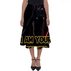 Darth Vader Cat Perfect Length Midi Skirt by Valentinaart