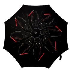 Darth Vader Cat Hook Handle Umbrellas (large) by Valentinaart