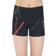 Darth Vader Cat Kids Sports Shorts by Valentinaart