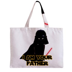 Darth Vader Cat Zipper Mini Tote Bag by Valentinaart