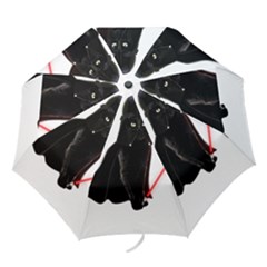 Darth Vader Cat Folding Umbrellas by Valentinaart