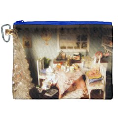 Dollhouse Christmas Canvas Cosmetic Bag (xxl) by snowwhitegirl