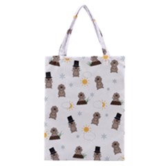 Groundhog Day Pattern Classic Tote Bag by Valentinaart