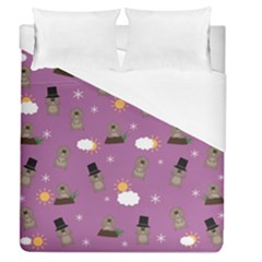 Groundhog Day Pattern Duvet Cover (Queen Size)