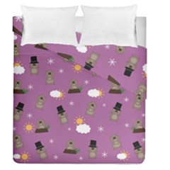 Groundhog Day Pattern Duvet Cover Double Side (Queen Size)