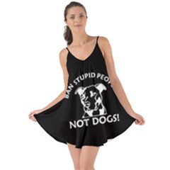  Ban Stupid People Not Dogs  Love The Sun Cover Up by Bigfootshirtshop