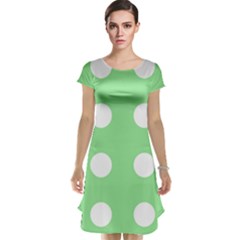 Lime Dot Cap Sleeve Nightdress