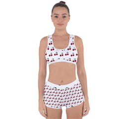 Cherries Racerback Boyleg Bikini Set