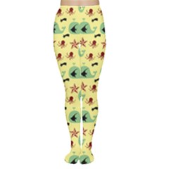 Yellow Sea Whales Women s Tights