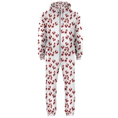 Red Cherries Hooded Jumpsuit (men)  by snowwhitegirl